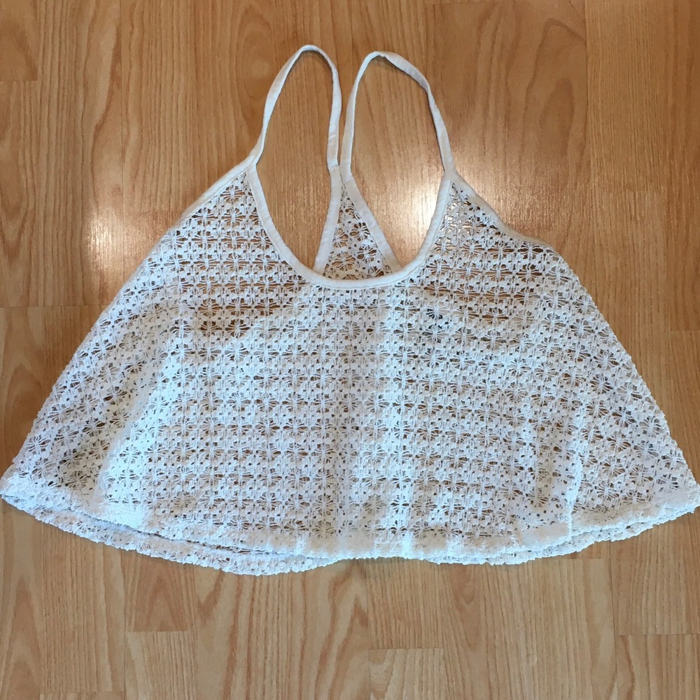 Victoria's Secret White Crochet Camisole Tank